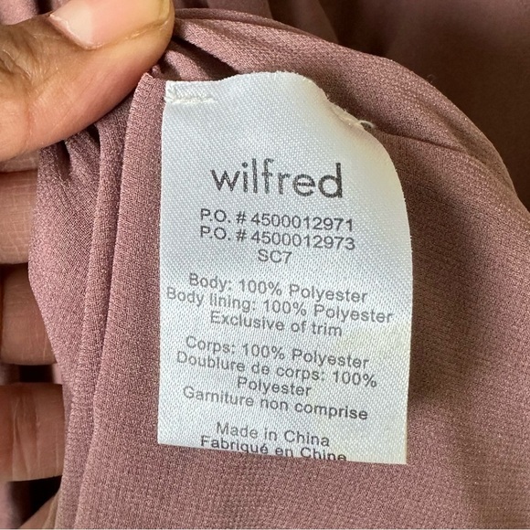 Wilfred Sabine Dusty Purple Wrap Style Sleeveless
Waist Tie Dress Size xxs - Picture 8 of 8